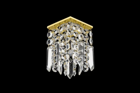 Встраиваемый светильник хрустальный Dio D'Arte Tayo Gold GU10.5.14.8x8.123 G