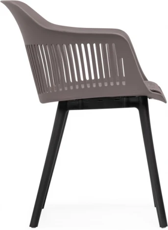 Пластиковый стул Woodville Crocs dark gray / black