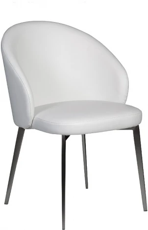 Обеденный стул Garda Decor 58DB-19015STUL-BEL (Черный/Белый)