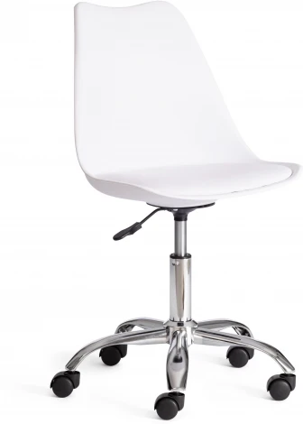 Офисное кресло TULIP (mod.106-1) / 1 шт. в упаковке (Металл,Пластик /Белый,Хром)