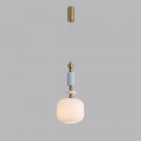 Подвесной светильник Lumion Alegra 8334/1 бронза/белый, металл/керамика/стекло E27 40W 220V (на проводе)