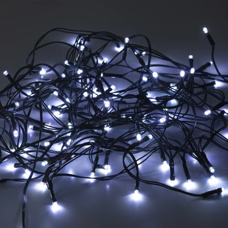 Садовая гирлянда светодиодная на солнечной батарее Бахрома холодный свет 2,4x0,5 м ЭРА ERASF22-29