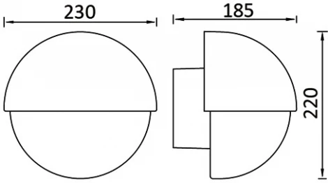 Настенный светильник уличный Oasis Light GEOMETRY 1842 Gr