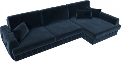 Диван угловой Лига-057 НПБ Лонг угол правый Лига Диванов (Велюр) арт.129305