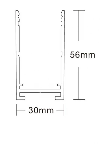 Шинопровод накладной магнитный 220V Crystal Lux Space 220 CLT 0.115 01 L2000 BL