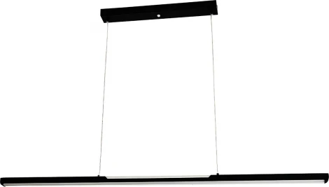 Подвесной светодиодный светильник Escada Projection 604/S LED 48Вт, с ПДУ, металл/акрил, черный (регулировка яркости, 220V, на тросе)