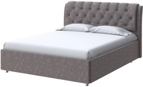 PROxSON Кровать Chester (Ткань: Велюр Gratta 7 Жареный миндаль) 90x200