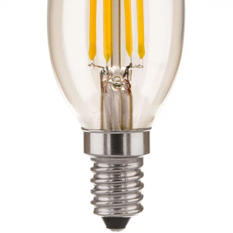 Светодиодная лампочка Свеча на ветру 7W 4200K E14 (CW35 прозрачный) BLE1417