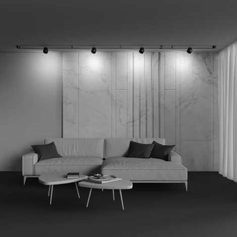 Трековый светильник ременной Maytoni Cup Parity TR124B-12W3K-B 48V 3000K 12Вт черный