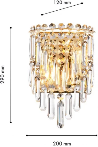 Бра хрустальное Favourite Diadem 4724-2W (220V)