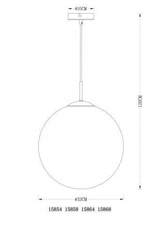 Подвесной светильник Globo Varus 15868 (220V, на проводе, шар)