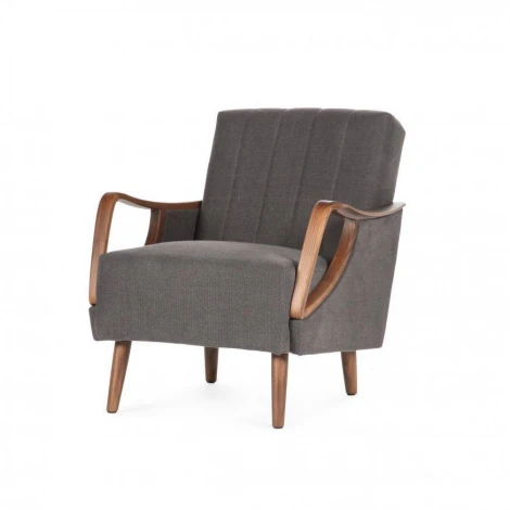 Кресло Theodore Серая ткань