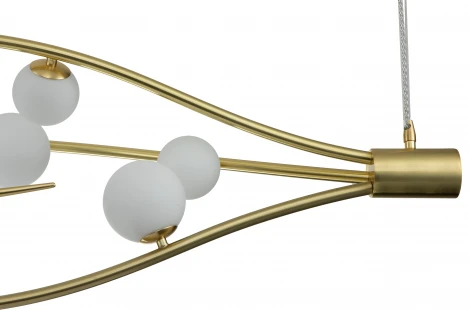 Подвесной светильник Flusso V000231 (11025/7P Gold) (220V, на тросе, шар)