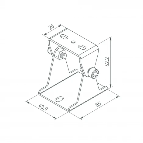 Держатель SL-LINE поворотный (Arlight, Металл) 059045