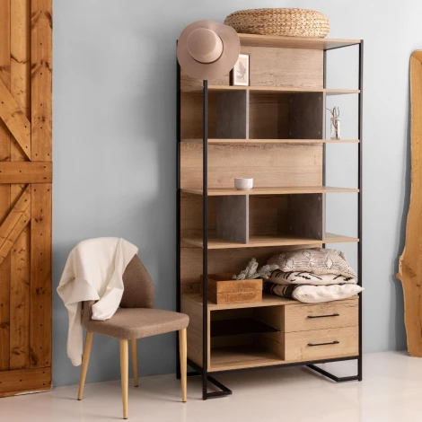 Полка для стеллажа R-Home Loft_Дуб натур