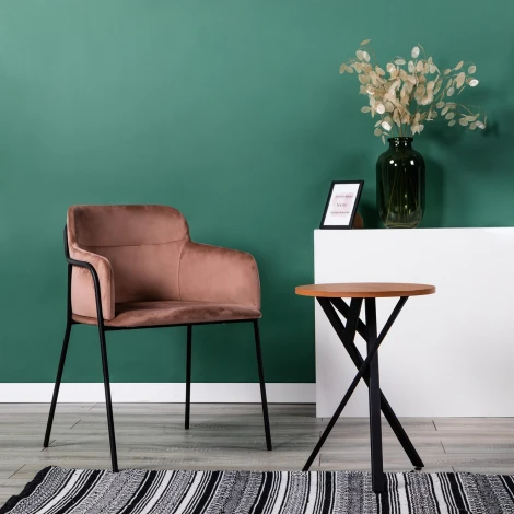 Стол журнальный R-Home Flora R Вишня Локарно