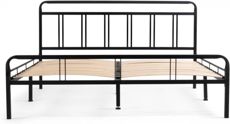 Полутораспальная кровать Woodville Рейк 120х200 черная 403023