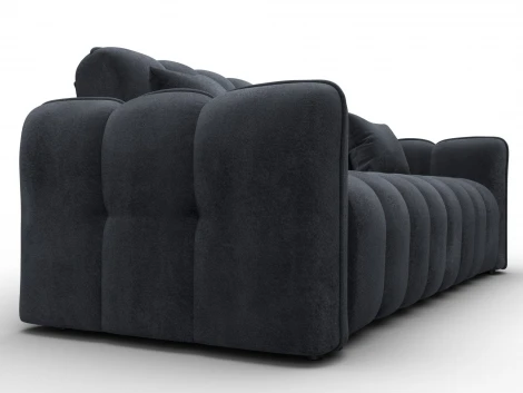 Диван-книжка Лига-112 (ДСП,ЛДСП,Велюр/Темно-серый) Лига Диванов 136679