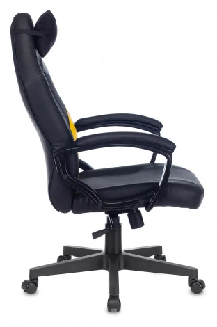 Кресло игровое Zombie HERO CYBERZONE черный/желтый эко.кожа с подголов. крестовина пластик