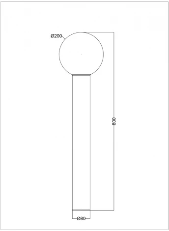 Наземный светильник Maytoni Bold O598FL-01GR