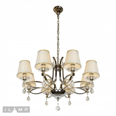 Подвесная люстра iLamp Cento P7505-8 nic (220V, на цепи)