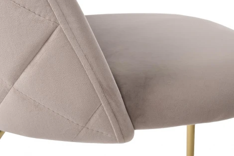 Стул велюр бежевый, мет.ножки 50*53*77см Garda Decor арт.30C-301-1G BG