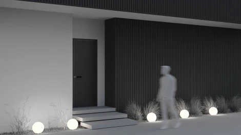 Наземный светильник уличный O594FL-01W (220V, шар, IP54)