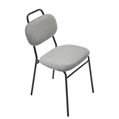 Стул MOLLY разборный черный каркас серое сиденье Bradex Home FR 1067