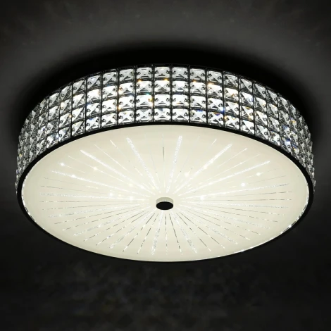 Потолочная люстра RGB на штанге Citilux Портал CL32418G1 (LED, 220V, пульт управления, круглые)