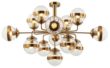 Потолочная люстра на штанге Stilfort Sogno 2134/05/13P (220V, шарики, молекулы)