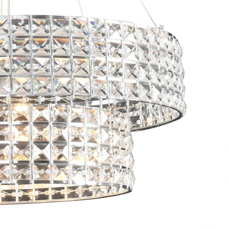 Люстра подвесная Lumion Narina 8378/5 хром/прозрачный, металл/хрусталь E27 5*60W 220V