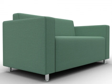 Диван прямой Лига-093 ВН (ДСП,Брус,Фанера,Рогожка/Зеленый) Лига Диванов 134957