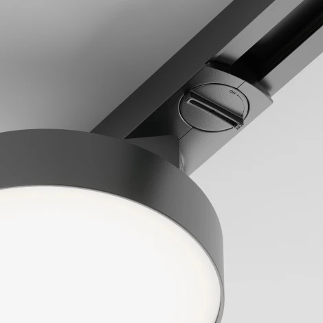 Трековый светильник Zon Unity 3000K 12Вт 110° LED (однофазный) Maytoni Technical TR043-1-12W3K-B (220V, круглые)