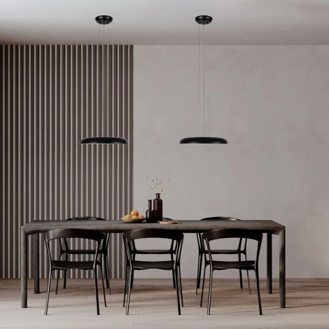 Подвесной светильник Loft It Dime 10371P Black (LED, 220V, на тросе, круглые)