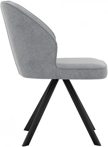 Стул DikLine 233 поворотный NS10 GREY, ножки черные арт.00-00074667