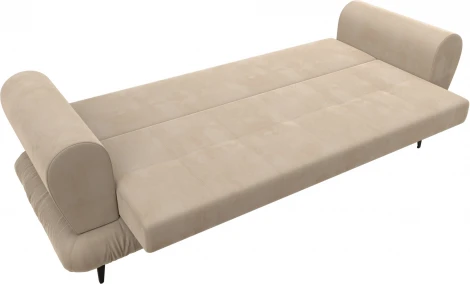 Диван-книжка Лига-045 (Бежевый/Велюр) Лига Диванов арт.122324