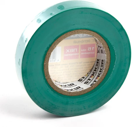 Изолента 013х15мм 20м зеленая Stekker 39903