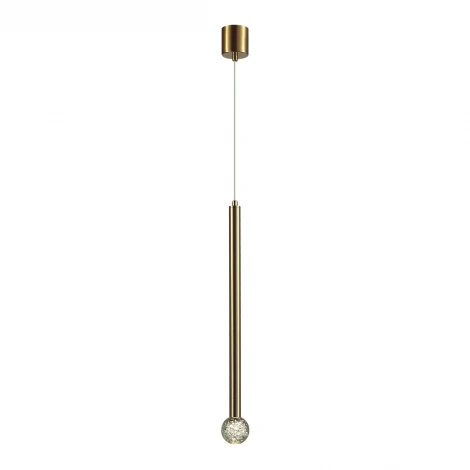 Подвесной светильник светодиодный Odeon Light Fiano 4374/3LA золото/хрустальн. стекло/металл IP20 LED 3W 400Лм 3000K 220V (на проводе, круглые)