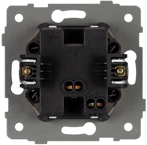 Механизм выключателя одноклавишный непроходной SWT-MK01-PL-GR-V (250V, 10A) (Arlight) 049869