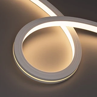 Светодиодная лента герметичная MOONLIGHT-TOP-X280-20x20mm 24V Warm3000 (10 W/m, IP67, 0,5m, wire x1) (Arlight, Образец) 055602