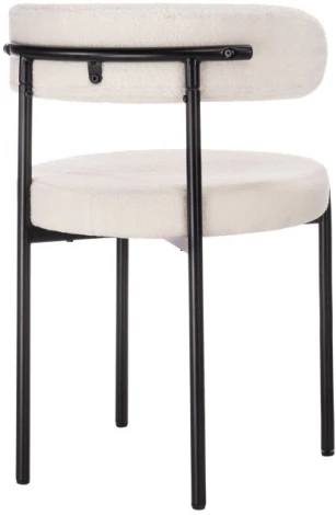 Стул Woodville на металлокаркасе Rudi white / black 15602