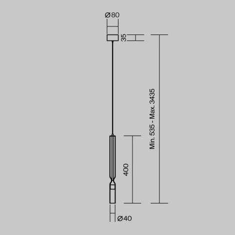 Подвесной светильник LED Maytoni Peg MOD469PL-L3B3K