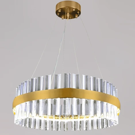 Подвесной светильник хрустальный светодиодный с пультом Reluce 98011-0.4-400 TB (220V, на тросе)
