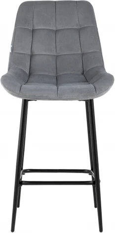 Стул полубарный Stool Group Флекс велюр серый УТ000034997