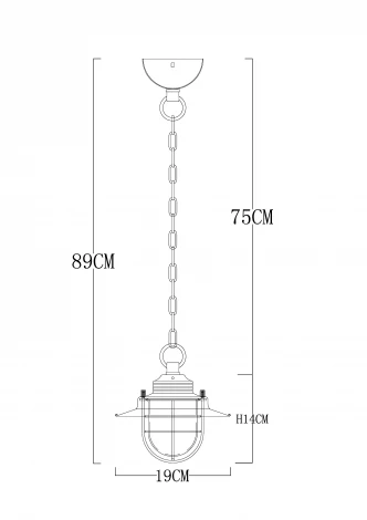 Подвесной светильник Arte Lamp Lanterna A4579SP-1AB