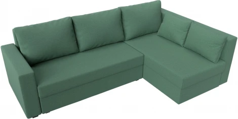 Диван угловой Мансберг правый угол (Зеленый/Рогожка) Лига Диванов арт.121540