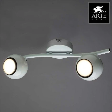 Спот на штанге Arte Lamp Piatto A6251PL-2WH (220V, шарики)