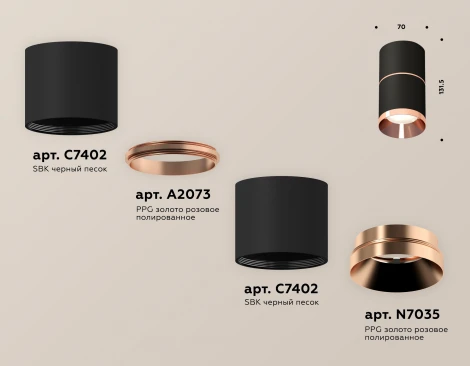 Накладной точечный светильник Ambrella Techno Spot XS7402201 (круглые)