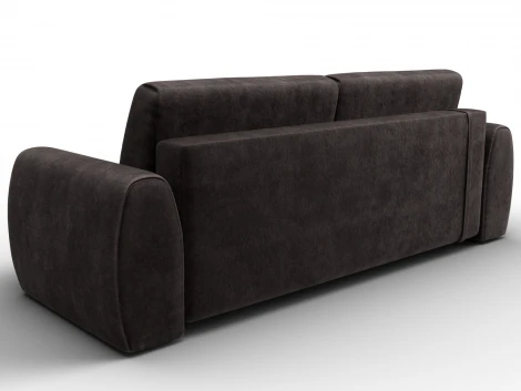 Диван прямой Лига-115 НПБ (ДСП,Фанера,Велюр/Коричневый) Лига Диванов 136929