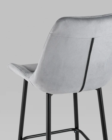 Стул Stool Group барный Флекс велюр серый 2 шт арт.УТ000038337